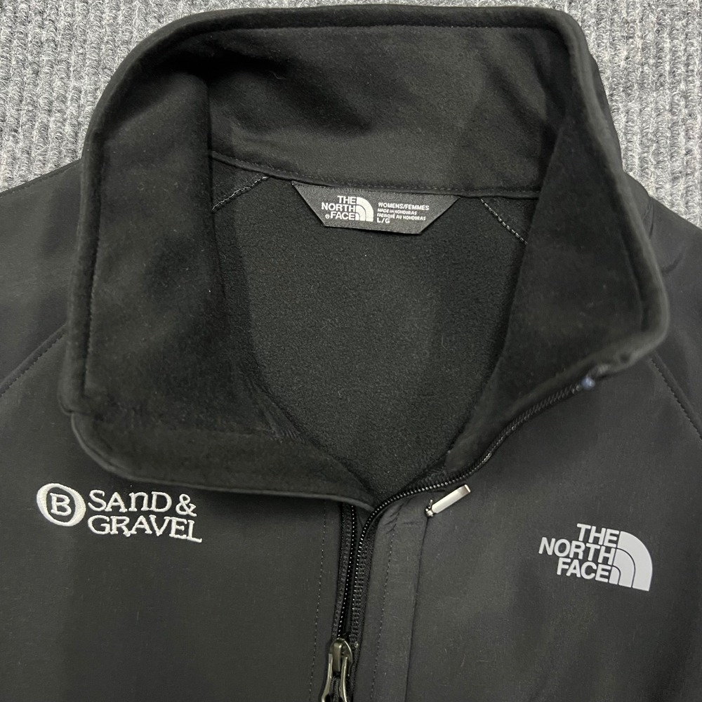 North Face Womens Apex Bionic 2 WindWall Softshell Jacket Black Large Ski Zip - Picture 3 of 10